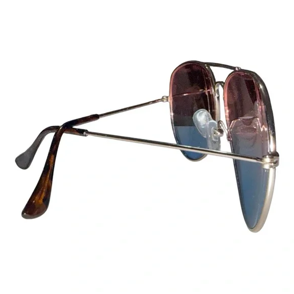 Pink and Blue Aviator Sunglasses - Picture 3 of 6